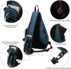 Sling Bags for Men 8 Pockets One Shoulder