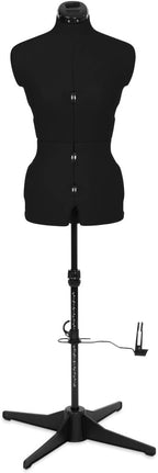 Small Adjustable Dressmakers Dummy in Plain Fabric