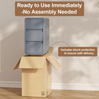 Small Bedside Table Slim with 2 Drawers Assembled