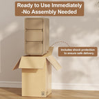 Small Bedside Table Slim with 2 Drawers Assembled