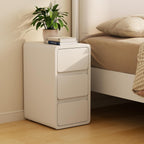 Small Bedside Table Slim with 2 Drawers Assembled