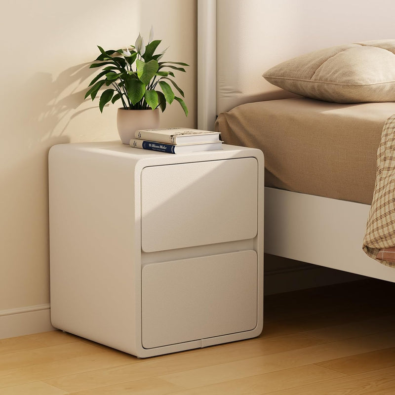 Small Bedside Table Slim with 3 Drawers Assembled