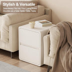 Small Bedside Table Slim with 3 Drawers Assembled