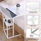 Small C Shaped End Table Slim Narrow Couch