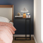 Small C Shaped End Table Slim Narrow Couch