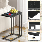 Small C Shaped End Table Slim Narrow Couch