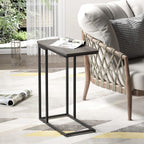 Small C Shaped End Table Slim Narrow Couch