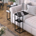 Small C Shaped End Table Slim Narrow Couch