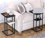 Small C Shaped End Table Slim Narrow Couch