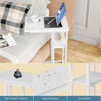 Small C Shaped End Table Slim Narrow Couch
