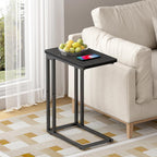 Small C Shaped End Table Slim Narrow Couch