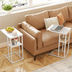 Small C Shaped End Table Slim Narrow Couch