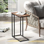 Small C Shaped End Table Slim Narrow Couch