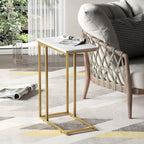 Small C Shaped End Table Slim Narrow Couch