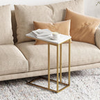 Small C Shaped End Table Slim Narrow Couch