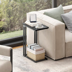 Small C Shaped End Table Slim Narrow Couch