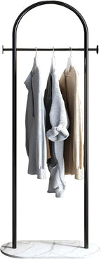 Small Clothes Rail Clothing Rack with Marble Base
