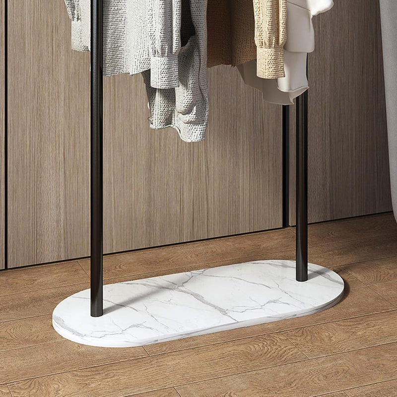Small Clothes Rail Clothing Rack with Marble Base