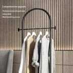 Small Clothes Rail Clothing Rack with Marble Base