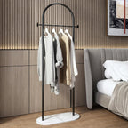 Small Clothes Rail Clothing Rack with Marble Base