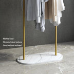 Small Clothes Rail Clothing Rack with Marble Base