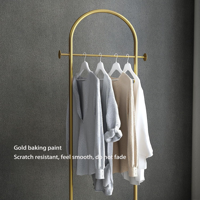 Small Clothes Rail Clothing Rack with Marble Base