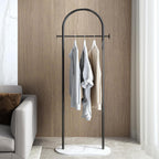 Small Clothes Rail Clothing Rack with Marble Base