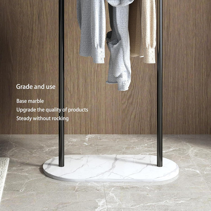 Small Clothes Rail Clothing Rack with Marble Base