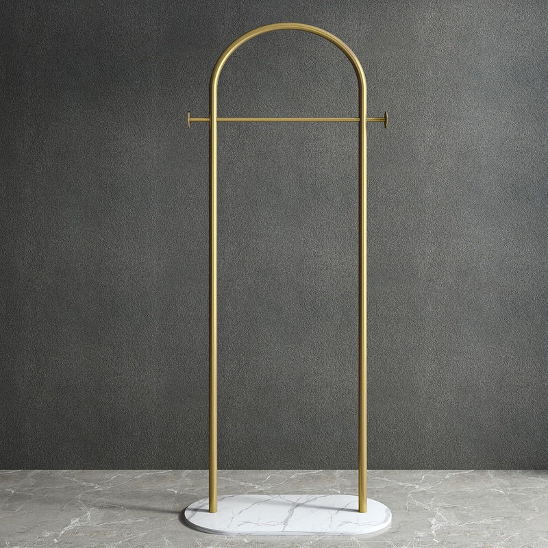 Small Clothes Rail Clothing Rack with Marble Base