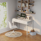 Small Computer Desk 100CM with Fabric Drawers
