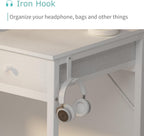 Small Computer Desk with 2 Drawers Home