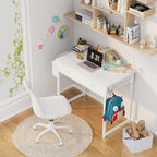 Small Computer Desk with 2 Drawers Home