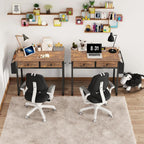 Small Computer Desk with 2 Drawers Home