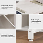Small Computer Desk with 3 Fabric Drawers 100