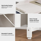Small Computer Desk with 3 Fabric Drawers 100