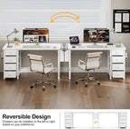 Small Computer Desk with 3 Fabric Drawers 100