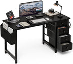 Small Computer Desk with 3 Fabric Drawers 100