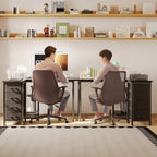 Small Corner Desk with Drawers for Home Office