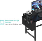 Small Desk with Drawers 100CM Computer for Space