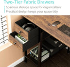 Small Desk with Drawers 100CM Computer for Space