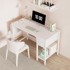Small Desk with Drawers 100CM Computer for Space