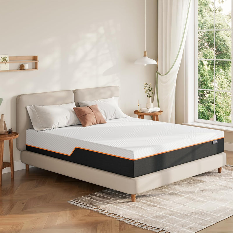 Mattress Memory Foam Medium 90x190x18CM Cooling Gel