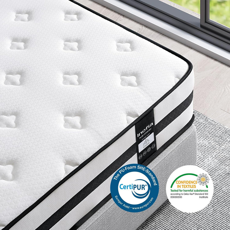 Mattress Memory Foam Hybrid Sprung