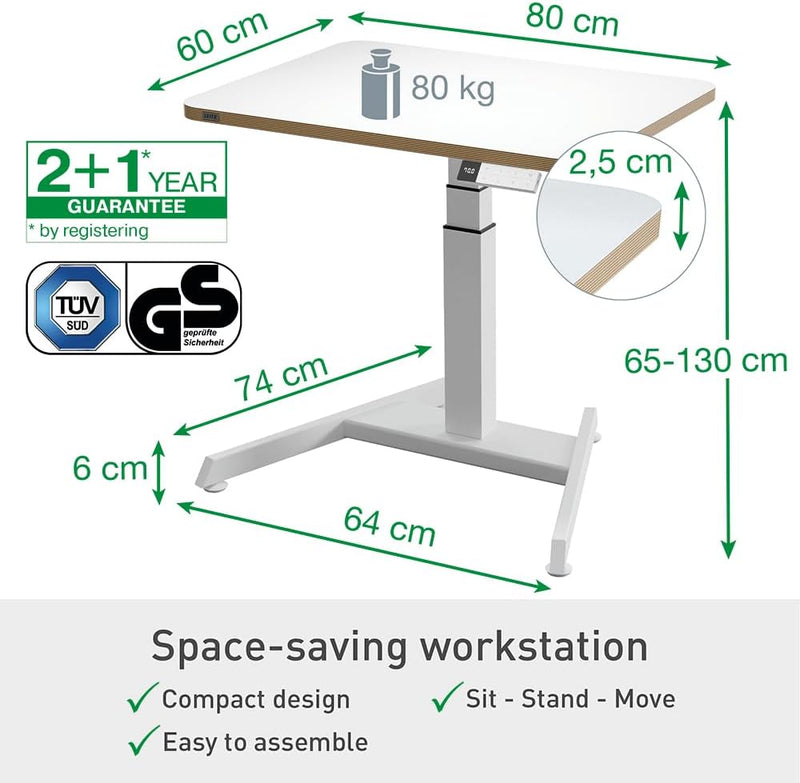 Small Foldable Sit Stand Desk Compact Laptop