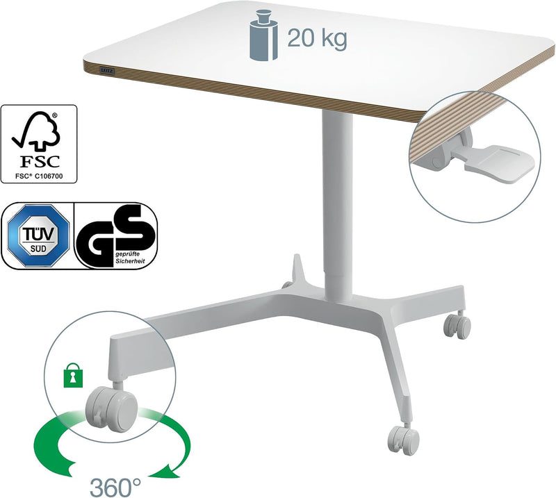 Small Foldable Sit Stand Desk Compact Laptop