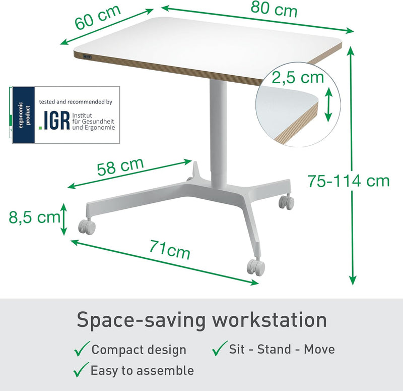 Small Foldable Sit Stand Desk Compact Laptop