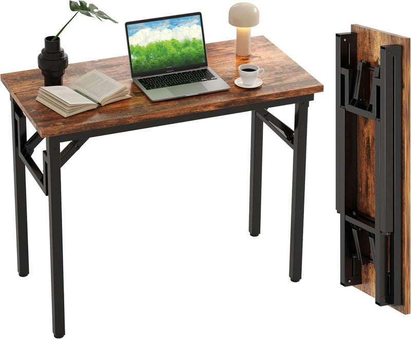 Small Folding Desk No Assembly- Computer