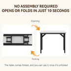 Small Folding Desk No Assembly- Computer