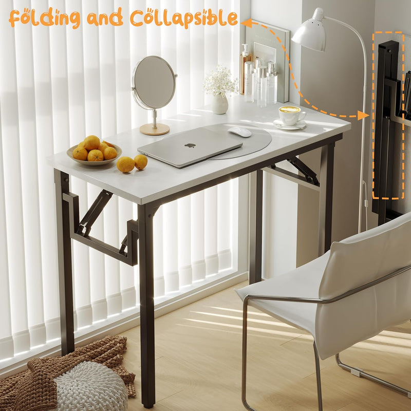 Small Folding Desk No Assembly- Computer