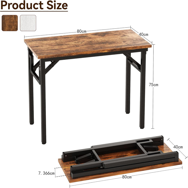Small Folding Desk No Assembly- Computer